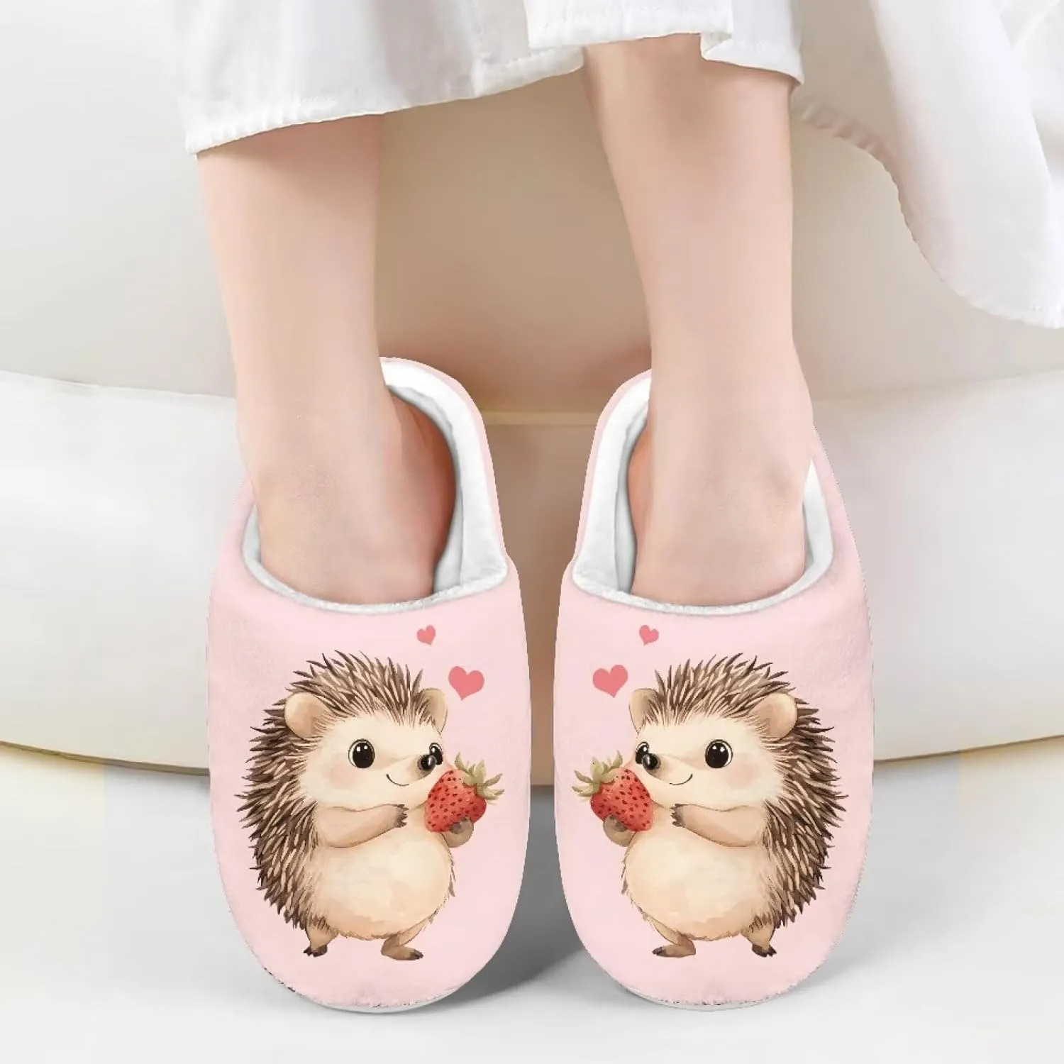 Animal Children's Slippers Boys Girls Cute House Shoes Soft Plush Warm Slippers Winter Non Slip Indoor Fuzzy Slippers Size 9-15