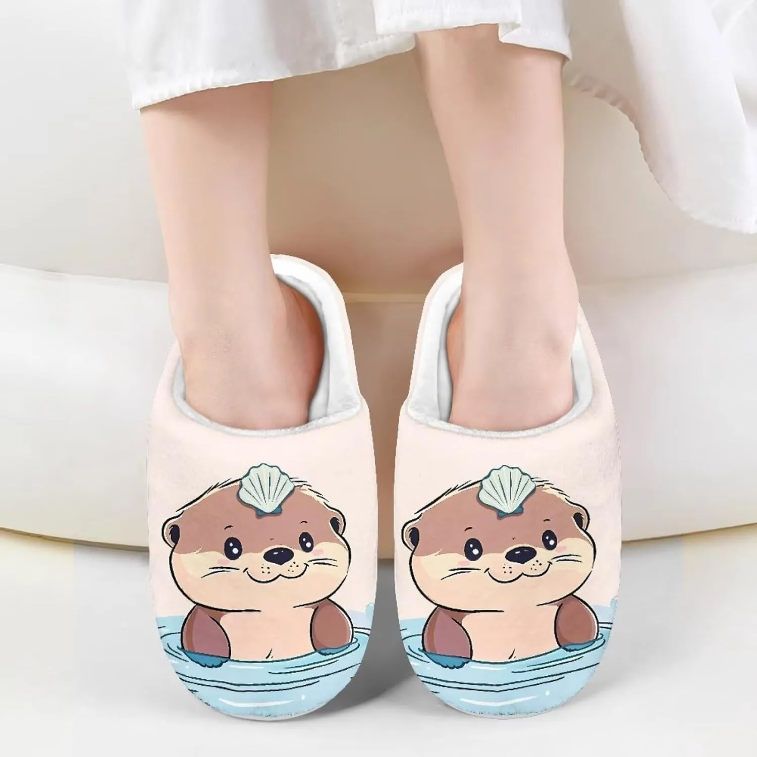 Animal Children's Slippers Boys Girls Cute House Shoes Soft Plush Warm Slippers Winter Non Slip Indoor Fuzzy Slippers Size 9-15