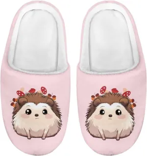 Animals Slip On Plush Slippers for Little Kids Boys Girls Lightweight Fuzzy Warm Winter Slippers Soft Flannel Indoor Outdoor Washable House Shoes Size 9-15
