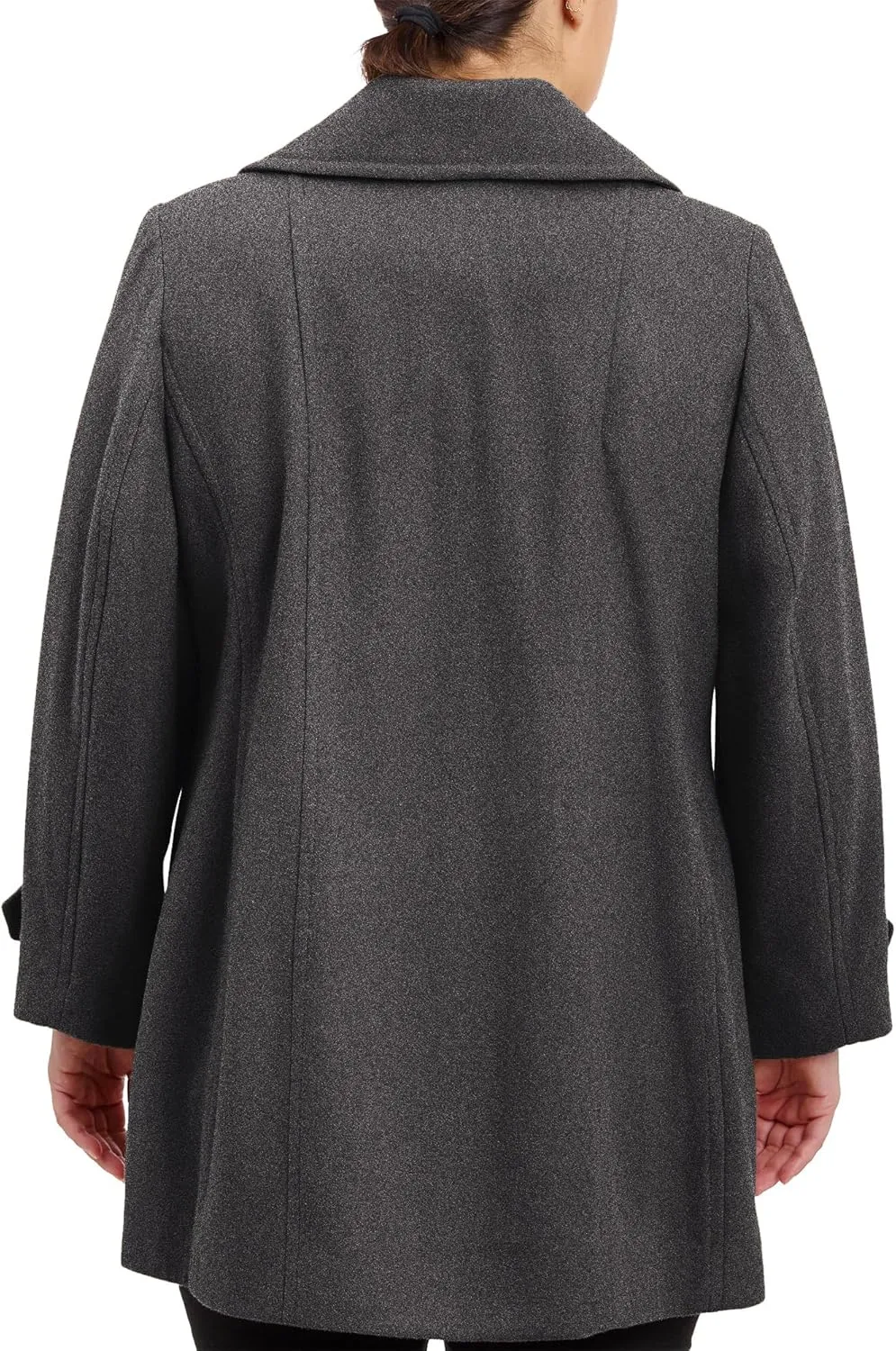 Anne Klein Women's Classic Double Breasted Coat Plus Size