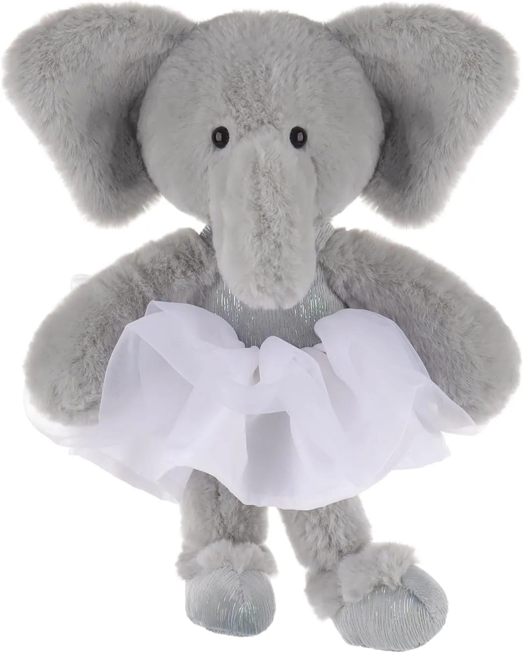 Apricot Lamb Ballet Elephant Stuffed Animals for Kids, Soft Cute Plush Toys for Baby Girl and Boy, Fluffy Ballet Elephant 7.9 Inches
