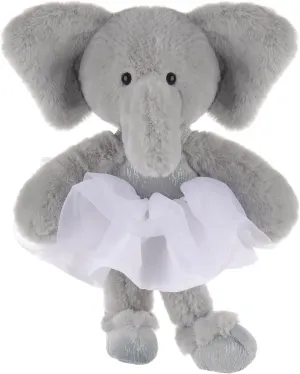 Apricot Lamb Ballet Elephant Stuffed Animals for Kids, Soft Cute Plush Toys for Baby Girl and Boy, Fluffy Ballet Elephant 7.9 Inches