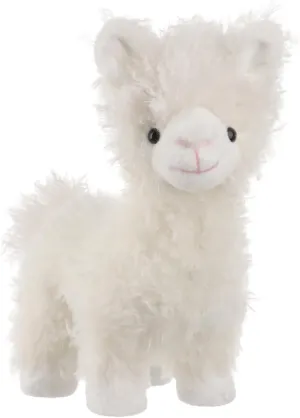 Apricot Lamb Clever Alpaca, Plush Llama Stuffed Animals for Kids, Soft Cute Plush Toys for Baby Girl and Boy, Fluffy Clever Alpaca, Llama White 9.1 Inches