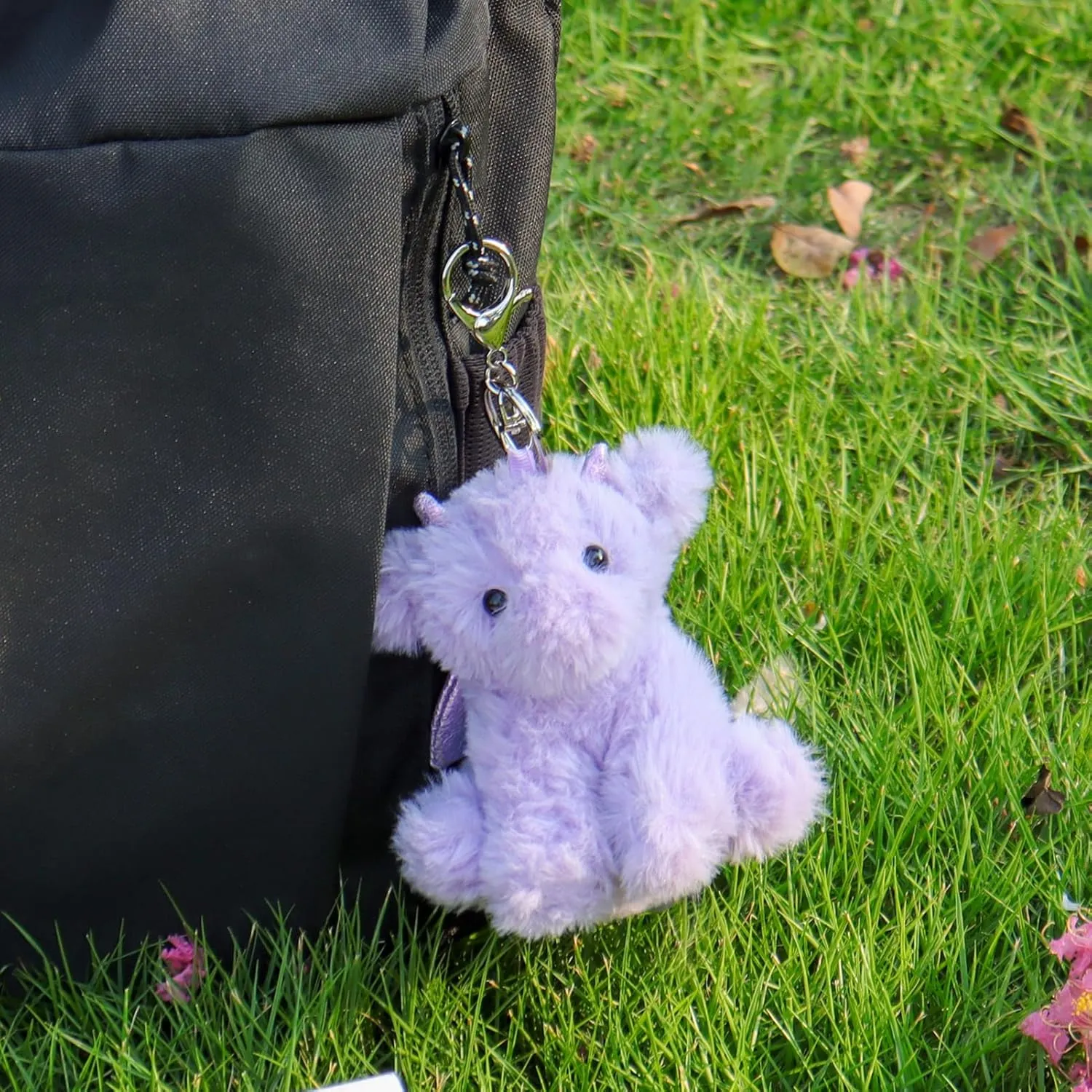 Apricot Lamb Cute Toys Plush Dragon Dinosaur Stuffed Animal Soft Keychain for Kids Bag, Purse, Backpack, Handbag (5 Inches) …