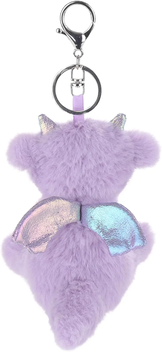 Apricot Lamb Cute Toys Plush Dragon Dinosaur Stuffed Animal Soft Keychain for Kids Bag, Purse, Backpack, Handbag (5 Inches) …