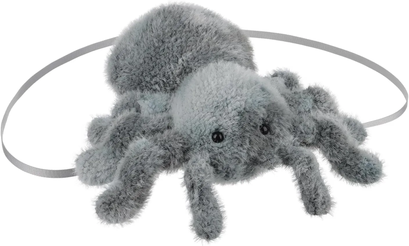 Apricot Lamb Devil Spider Shaped Crossbody Plush Shoulder Bag for Kids, Teen Girls Boys, Stuffed Animal Purse, Kids Fashion Handbags, 10.3 Inches