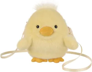 Apricot Lamb Duck Animal Shoulder Bag Crossbody Plush Purse for Adults and Teen Girls Boys, Stuffed Animal Shoulder Bag, Kids and Adults Fashion Handbags, 8.7 Inches