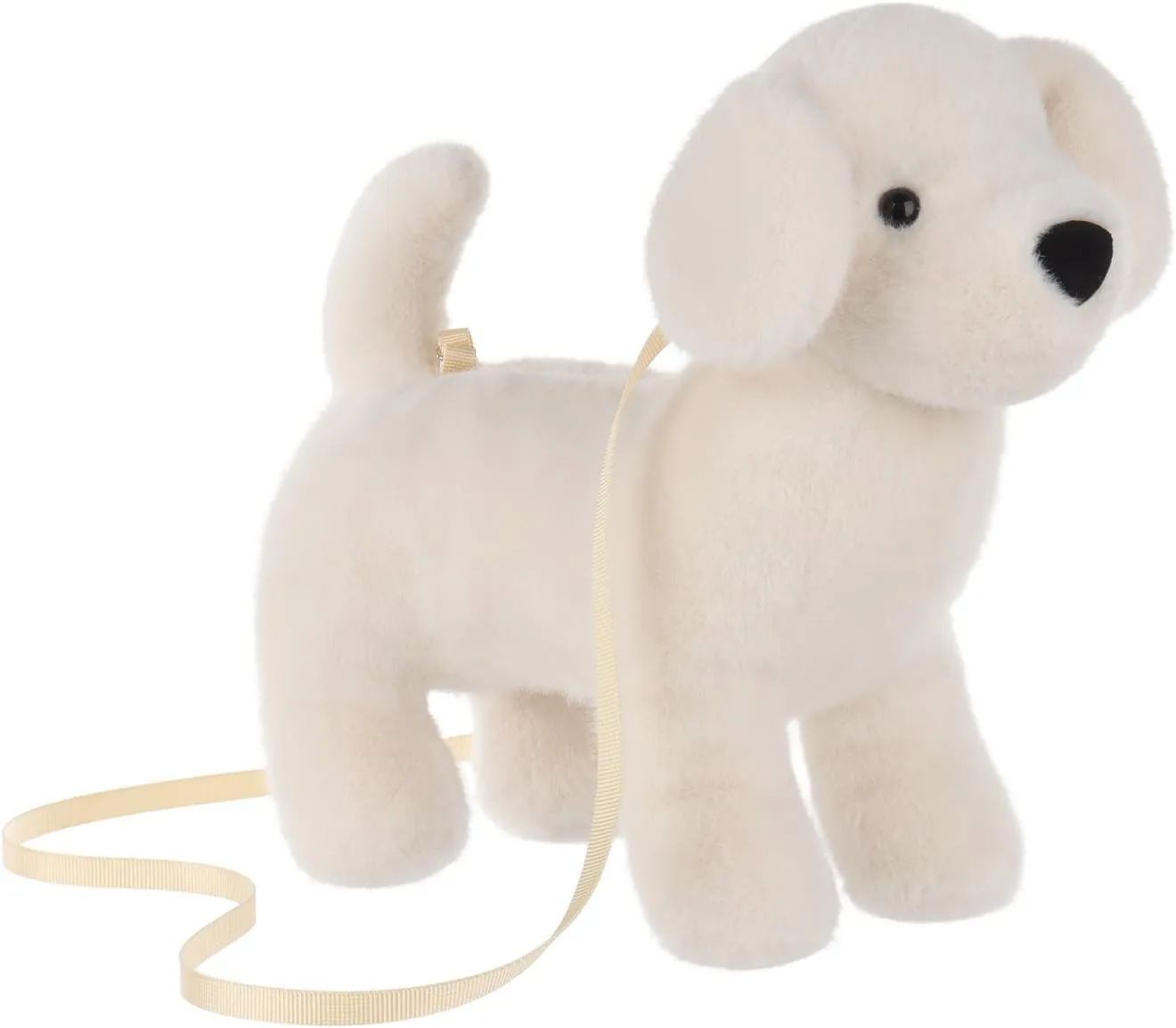 Apricot Lamb Labrador Dog Animal Shoulder Bag Crossbody Plush Purse for Adults and Teen Girls Boys