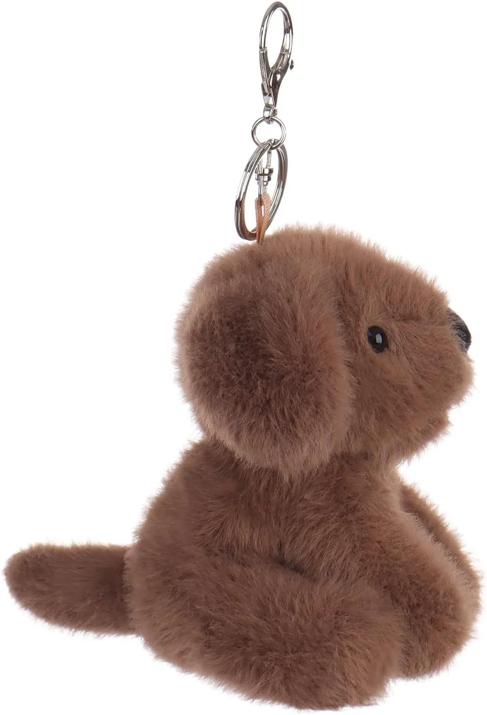 Apricot Lamb Plush Labrador Dog Puppy Stuffed Animal Soft Keychain for Kids Bag, Purse, Backpack, Handbag (4.7 Inches)