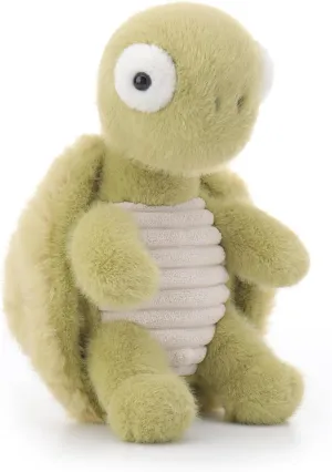 Apricot Lamb Slow Turtle Plush Stuffed Animals for Kids, Soft Cute Plush Toys for Baby Girl and Boy, Fluffy Slow Turtle Green
