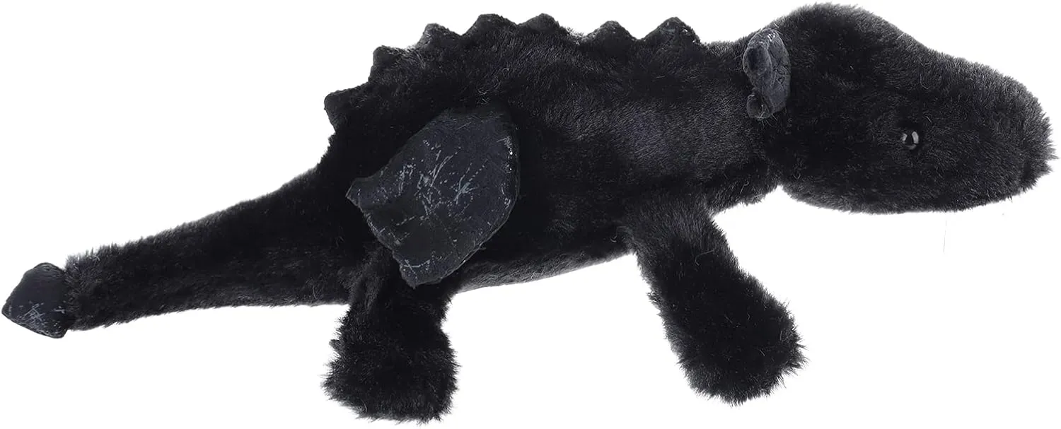 Apricot Lamb Toys Plush Black Lying Dragon Dinosaur Stuffed Animal Soft Cuddly Perfect for Child (Black Dragon,15 Inches)