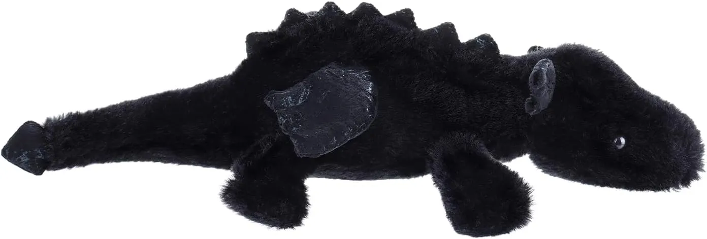 Apricot Lamb Toys Plush Black Lying Dragon Dinosaur Stuffed Animal Soft Cuddly Perfect for Child (Black Dragon,15 Inches)
