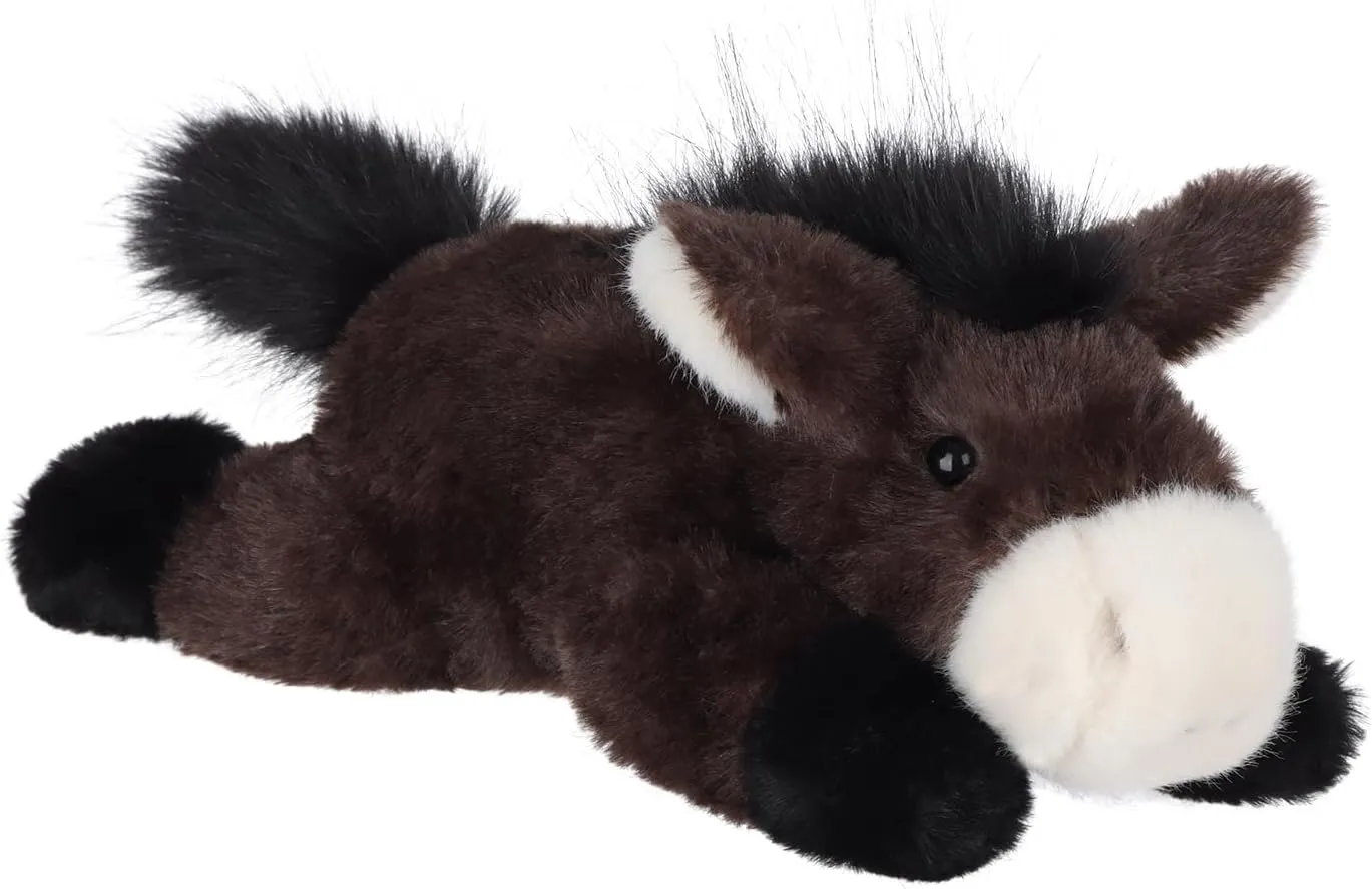Apricot Lamb Toys Plush Brown Lazy Donkey Stuffed Animal Soft Cuddly Perfect for Kids 11.4 Inches