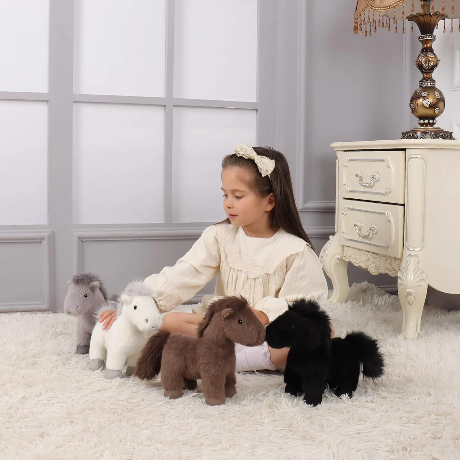 Apricot Lamb Toys Plush Brown Wild Pony Horse Stuffed Animal Soft Cuddly Perfect for Kids