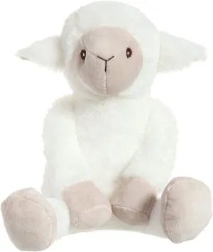 Apricot Lamb Toys Plush Lamb Stuffed Sheep Stuffed Fuzzy Baby Lamb Perfect for Girls Boys Newborn Baby (White Lamb, 10 Inches)