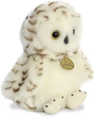 Aurora® Adorable Miyoni® Tots Snowy Owlet Stuffed Animal - Lifelike Detail - Cherished Companionship - White 10 Inches