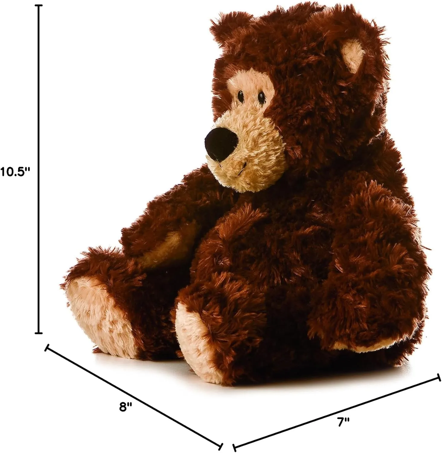 Aurora® Snuggly Tubbie Wubbies™ Brown Bear Stuffed Animal - Comforting Companion - Imaginative Play - 12 Inches