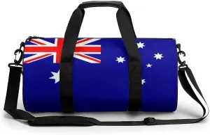 Australia Flag Gym Duffel Bag with Wet Pocket for Men Women Sports Overnight Tote