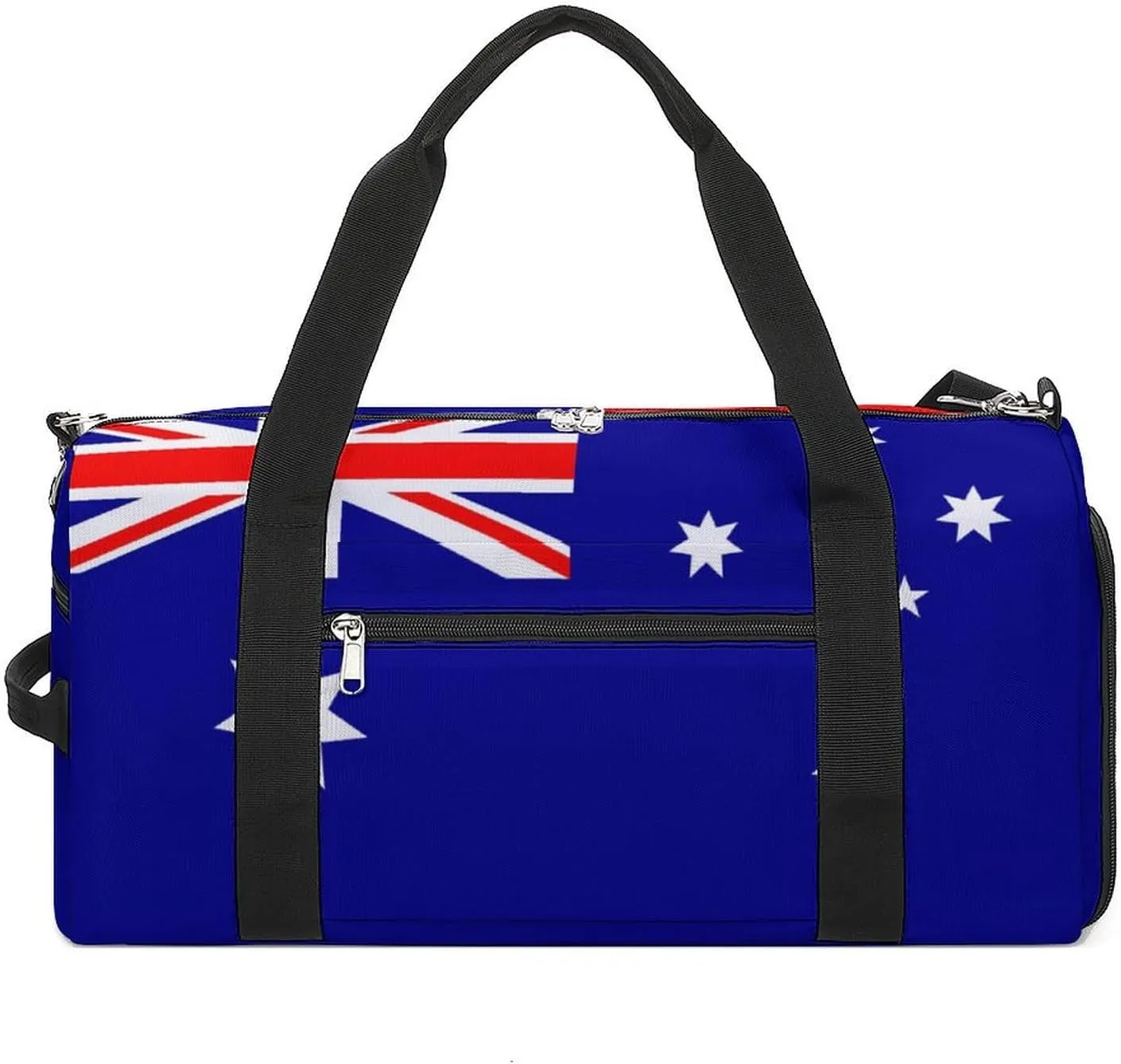 Australia Flag Gym Duffel for Boys Girls with Shoe Compartment Travel Weekender