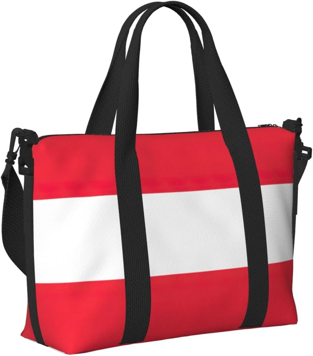 Austrian Flag Small Duffel Bag Foldable Travel Bag Weekender Bag Overnight Gym Hospital Bags For Women&Men