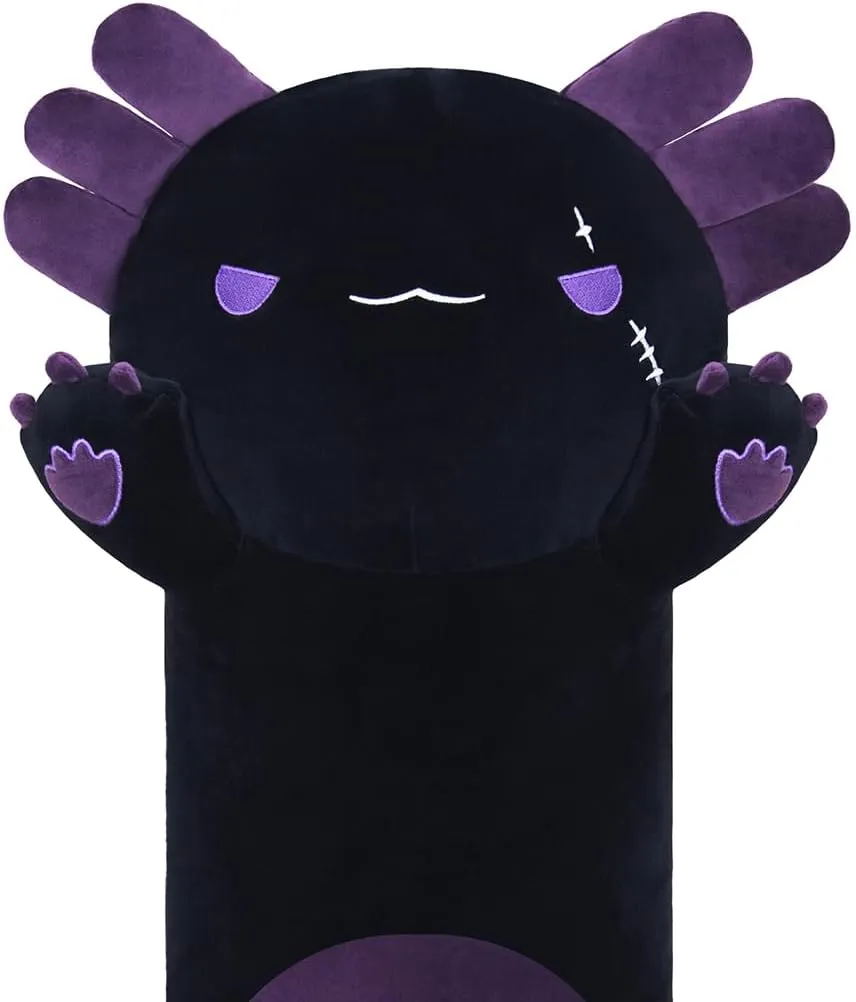 Axolotl Plush Toy - 70CM Long Stuffed Animal, Dark Purple