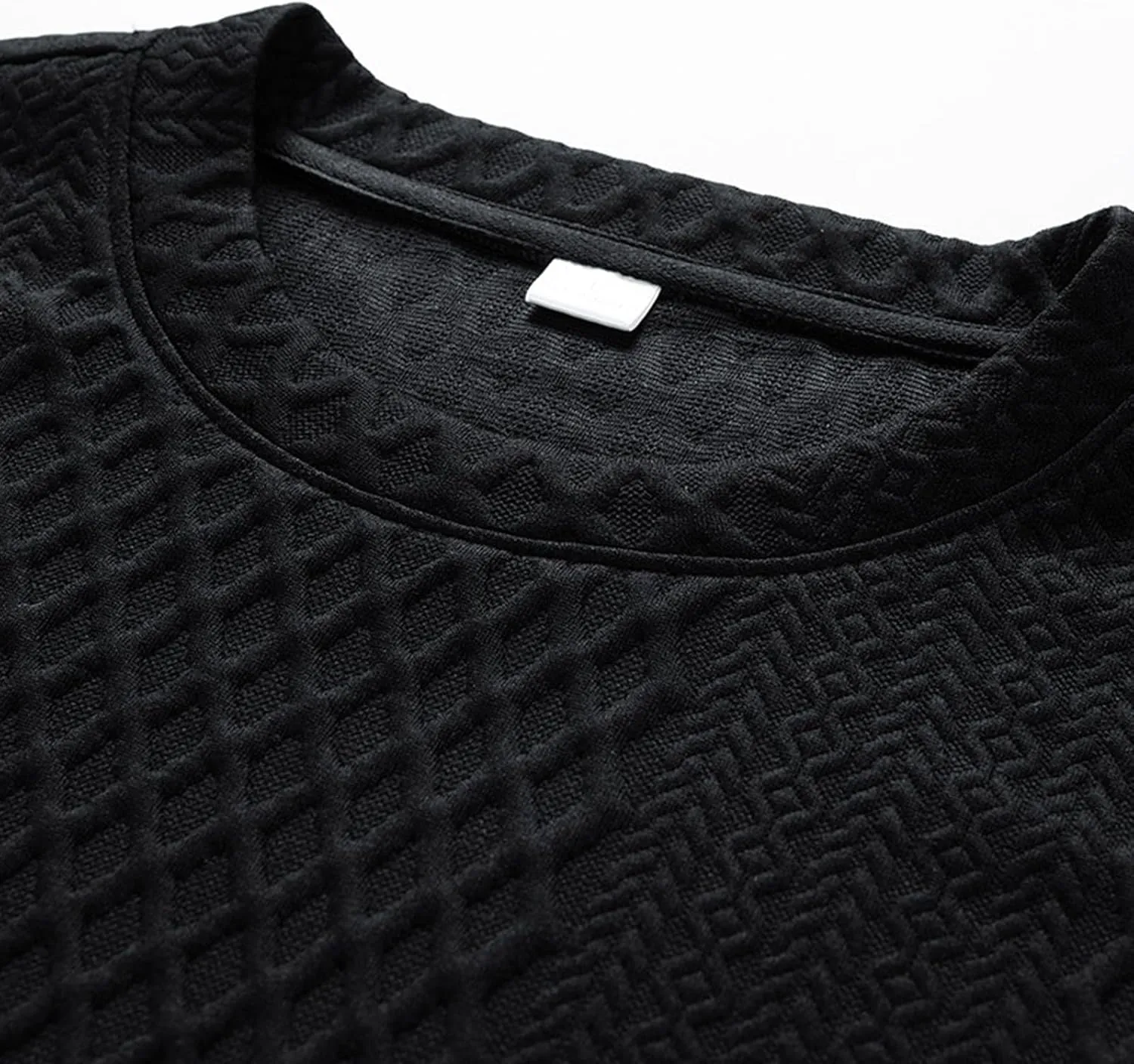 Aymnlox Oversize Sweatshirts for Men Basic Solid Color Long Sleeve Cotton Sweatshirt Loose Oversize Crewneck Pullover 2024