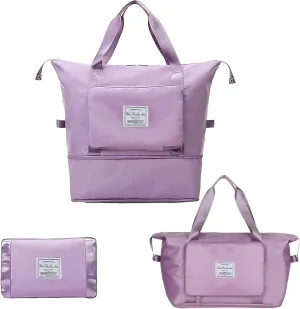 AYWVRBST King Large Capacity Folding Travel Bag,Gift,Dry and Wet Separation Multifunctional Sports Shoulder Bag, Foldable