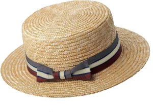BABYOND Mens Brim Boater Hat Gatsby Straw Panama Hat Fedora Summer Beach Sun Hat 20s Costume Accessories