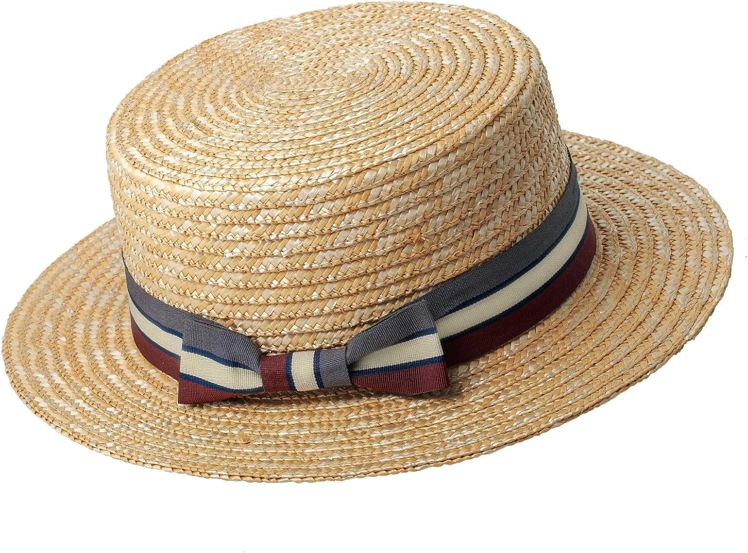 BABYOND Mens Brim Boater Hat Gatsby Straw Panama Hat Fedora Summer Beach Sun Hat 20s Costume Accessories