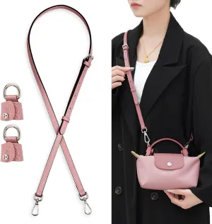 Bag Leather Strap Replacement Crossbody Shoulder Straps for Longchamp Le Pliage Mini Pouch