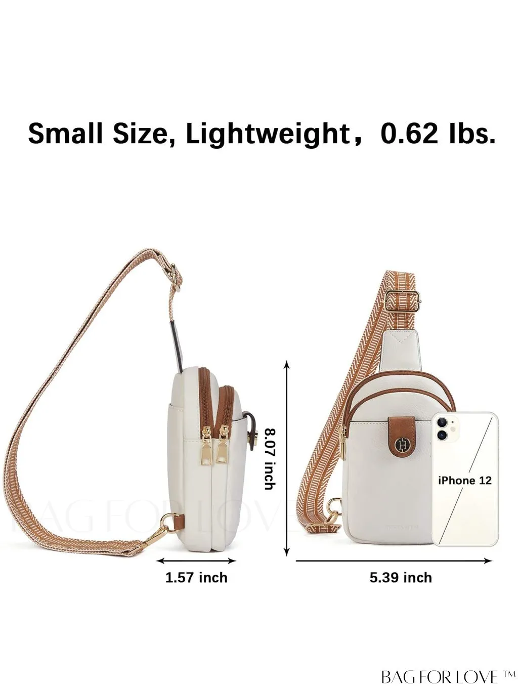 BagForLove - BOSTANTEN Womens Leather Crossbody Sling Bag - Stylish Travel Purse & Chest Bag
