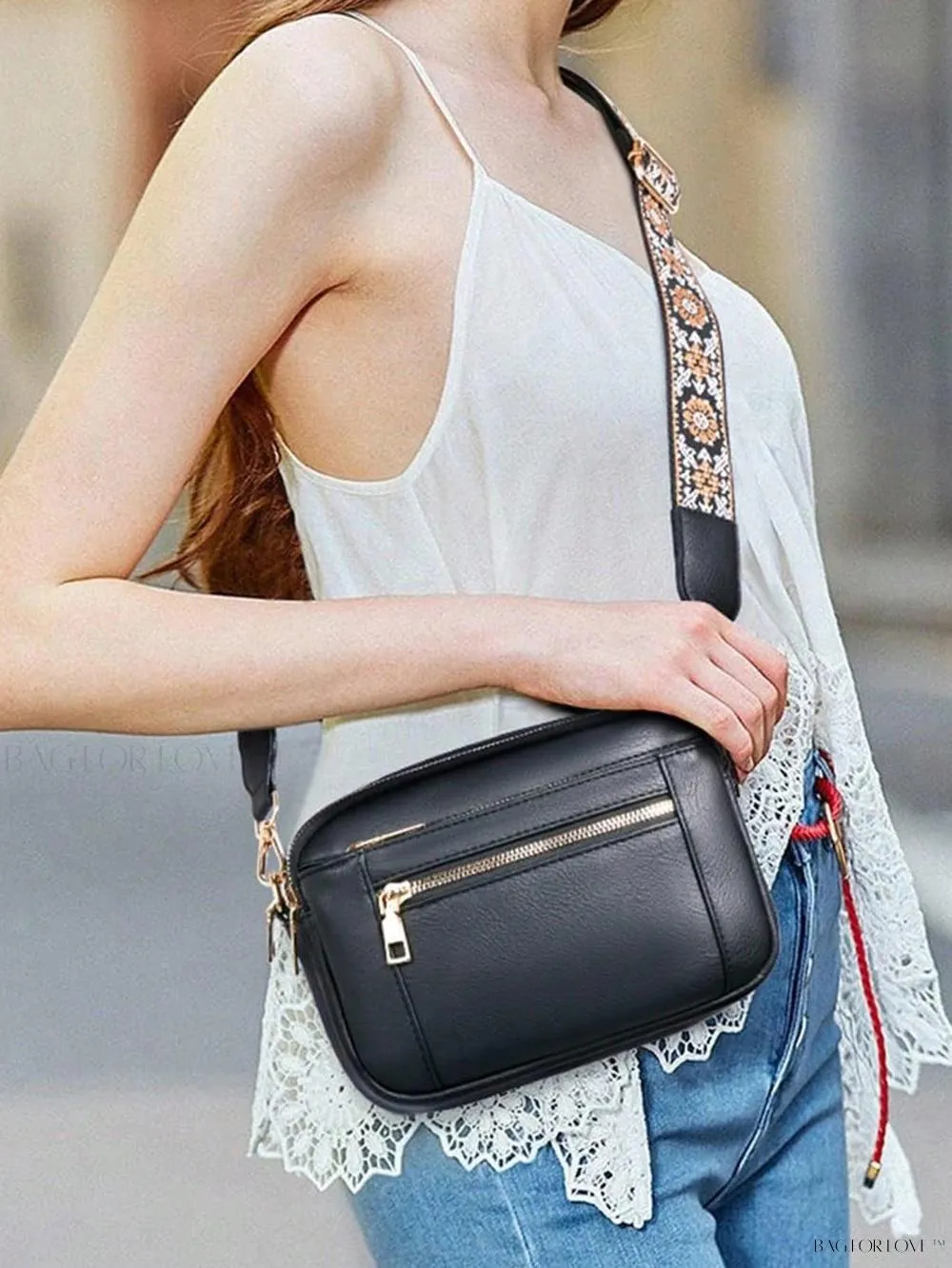 BagForLove - Fashionable Vegan Leather Small Square Crossbody Bags