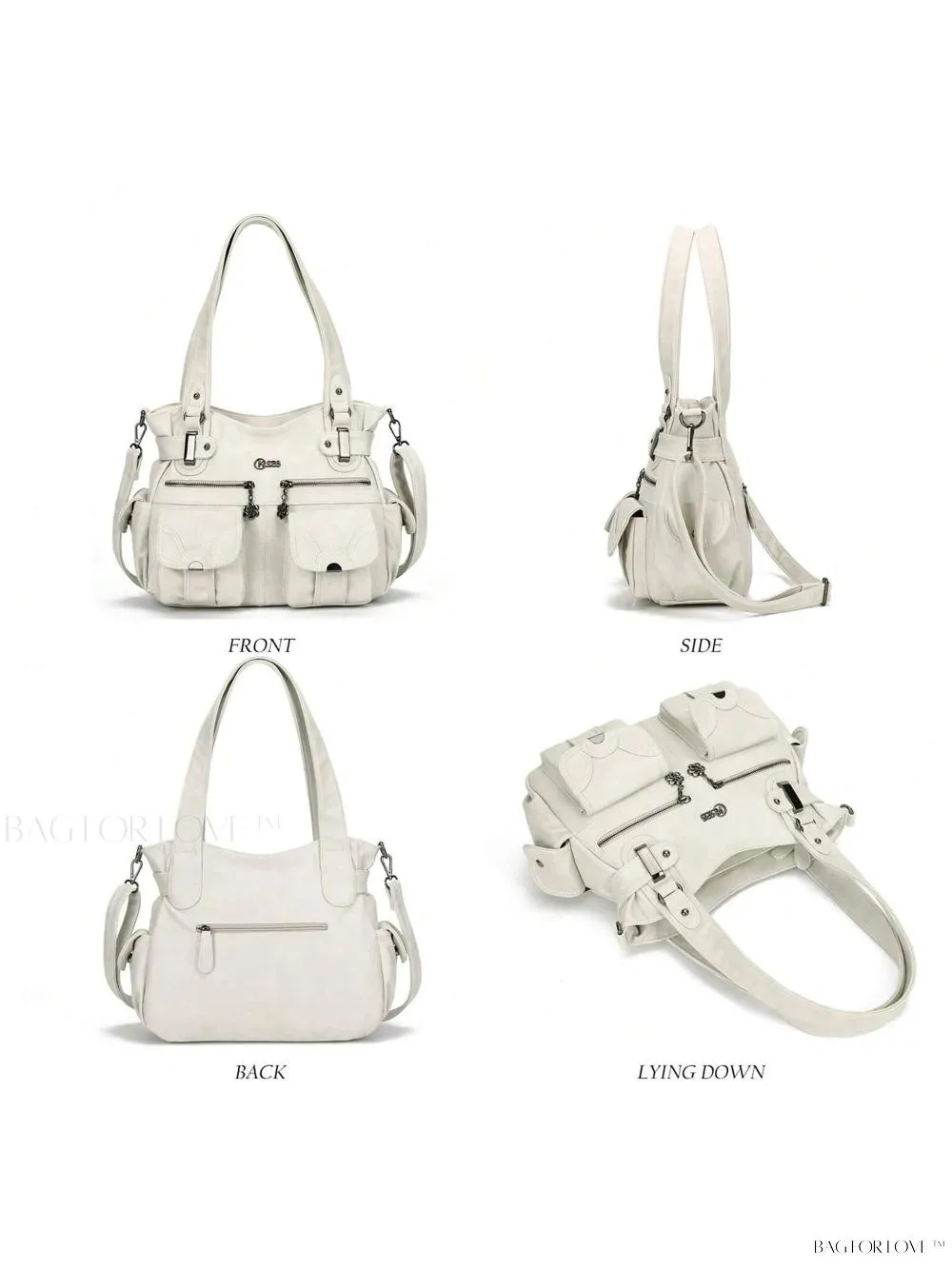 BagForLove - Large Soft PU Leather Tote Bag for Women