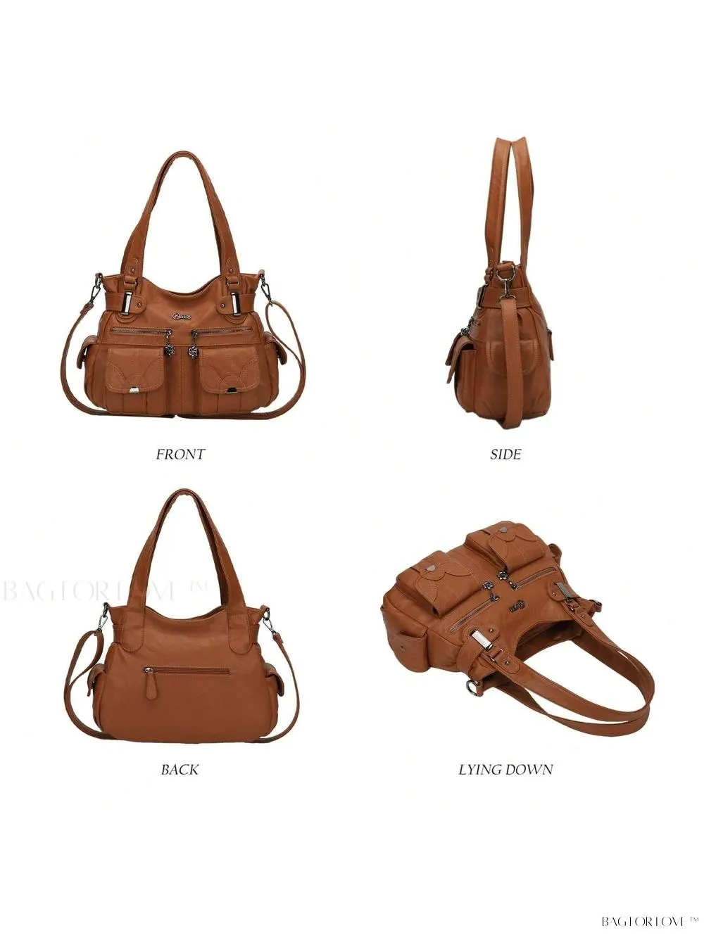 BagForLove - Large Soft PU Leather Tote Bag for Women