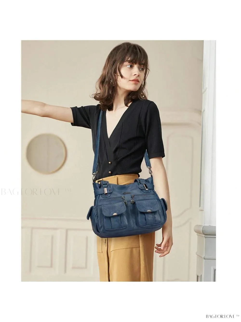 BagForLove - Large Soft PU Leather Tote Bag for Women