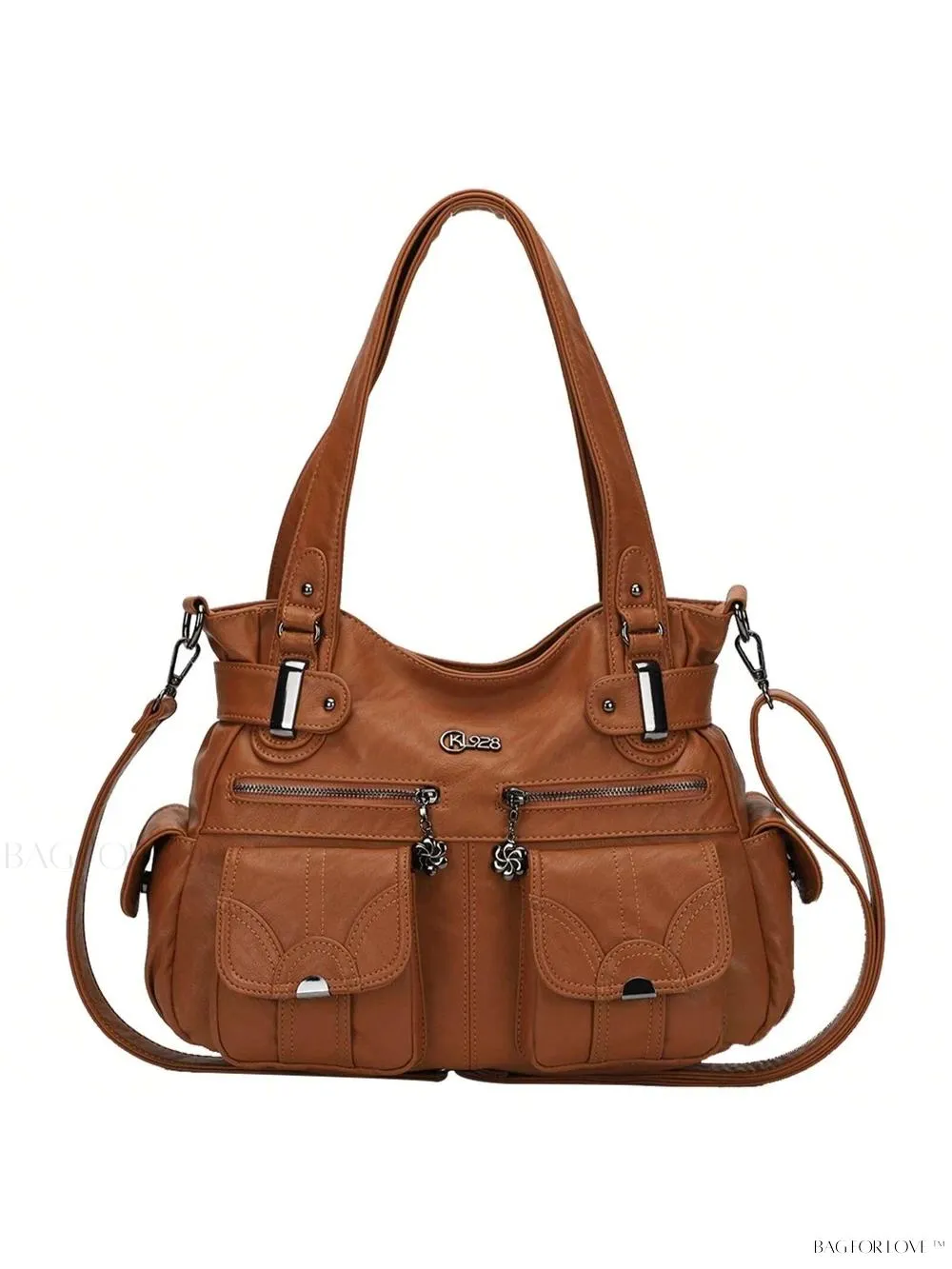 BagForLove - Large Soft PU Leather Tote Bag for Women