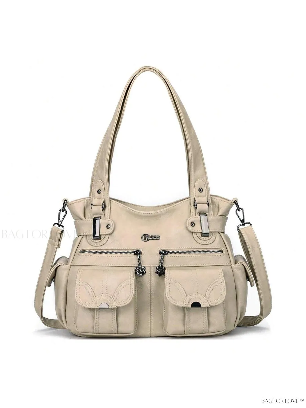 BagForLove - Large Soft PU Leather Tote Bag for Women