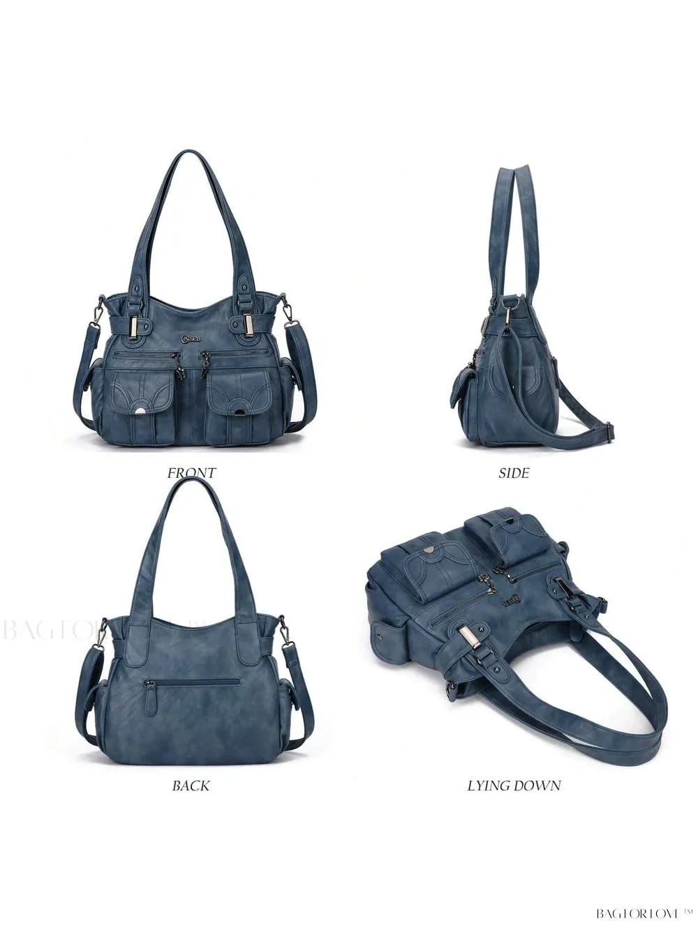 BagForLove - Large Soft PU Leather Tote Bag for Women