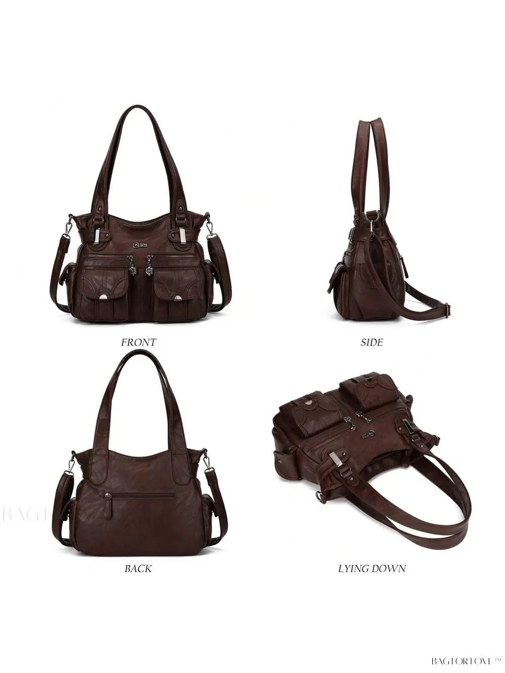 BagForLove - Large Soft PU Leather Tote Bag for Women
