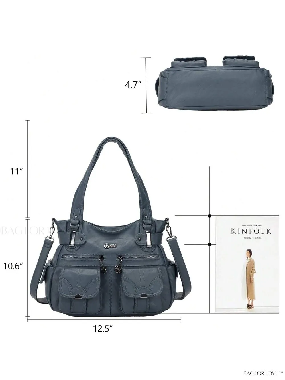 BagForLove - Large Soft PU Leather Tote Bag for Women