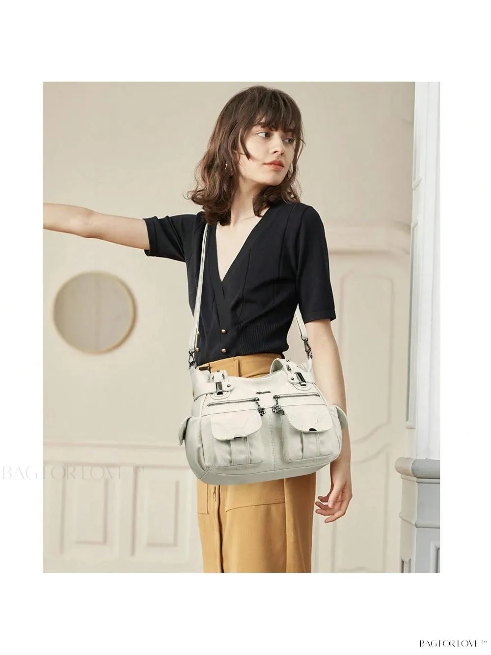 BagForLove - Large Soft PU Leather Tote Bag for Women