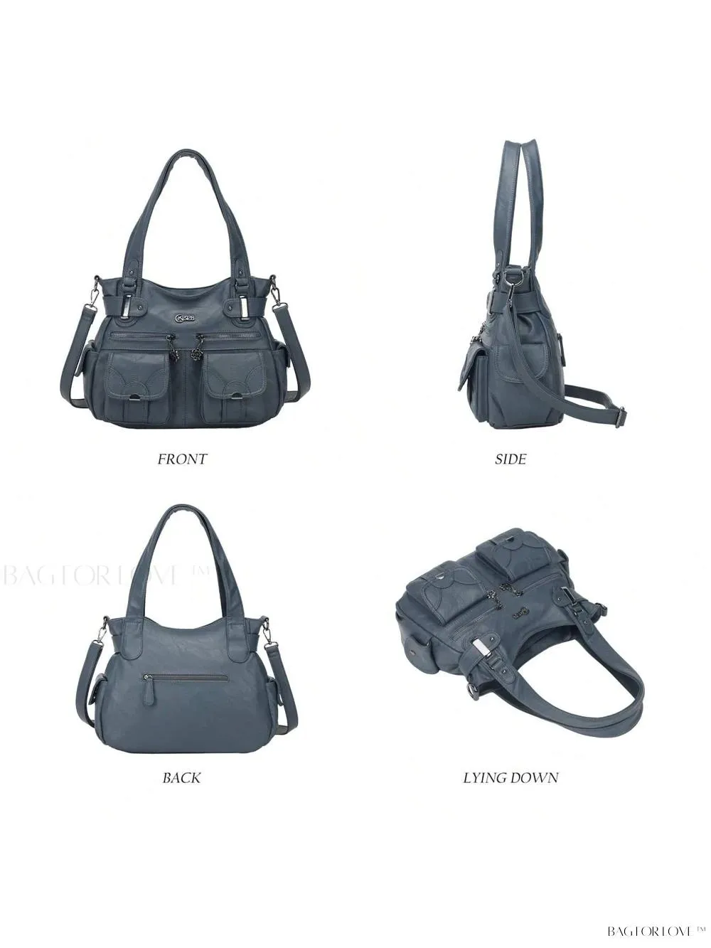 BagForLove - Large Soft PU Leather Tote Bag for Women