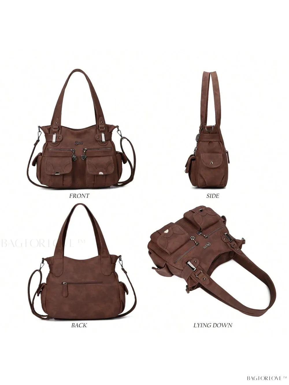 BagForLove - Large Soft PU Leather Tote Bag for Women