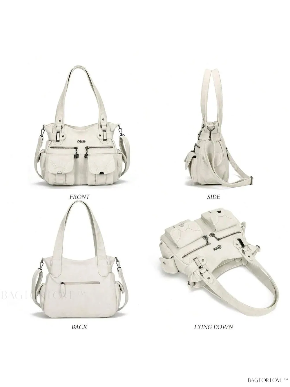 BagForLove - Luxury Tote Bag for Women - Soft PU Leather and Multiple Pockets