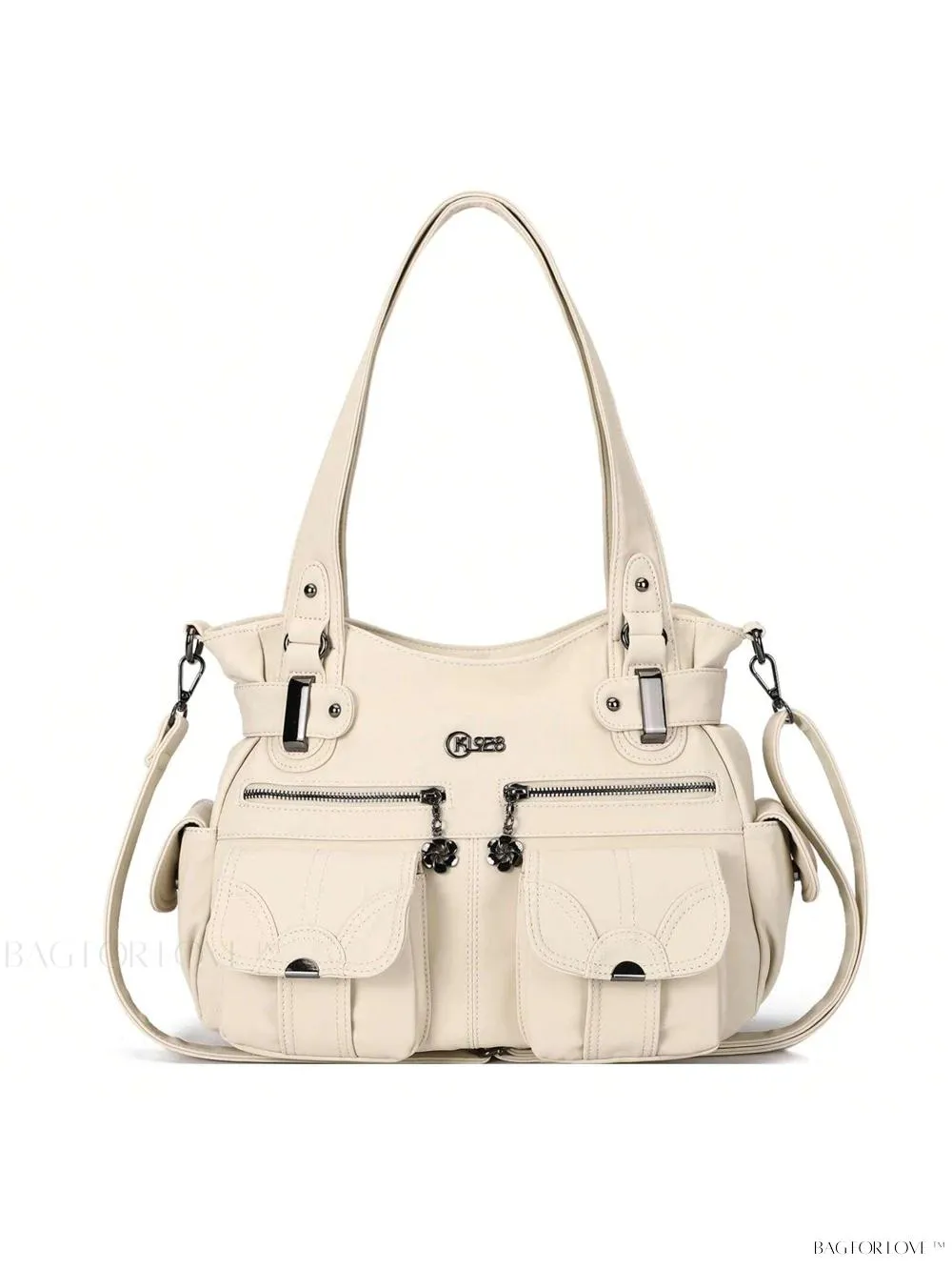 BagForLove - Luxury Tote Bag for Women - Soft PU Leather and Multiple Pockets