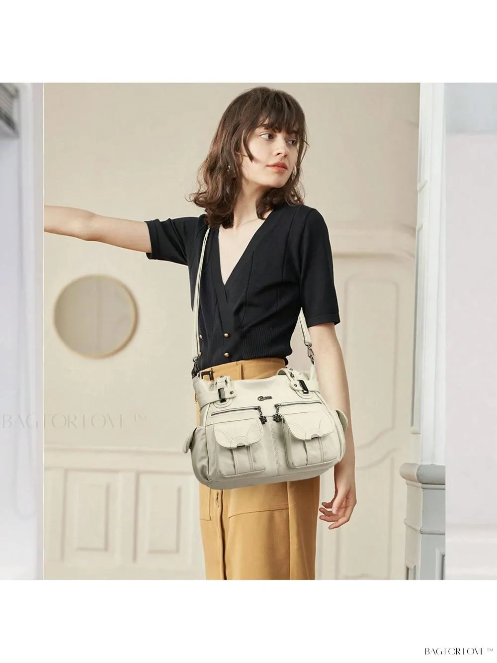 BagForLove - Luxury Tote Bag for Women - Soft PU Leather and Multiple Pockets