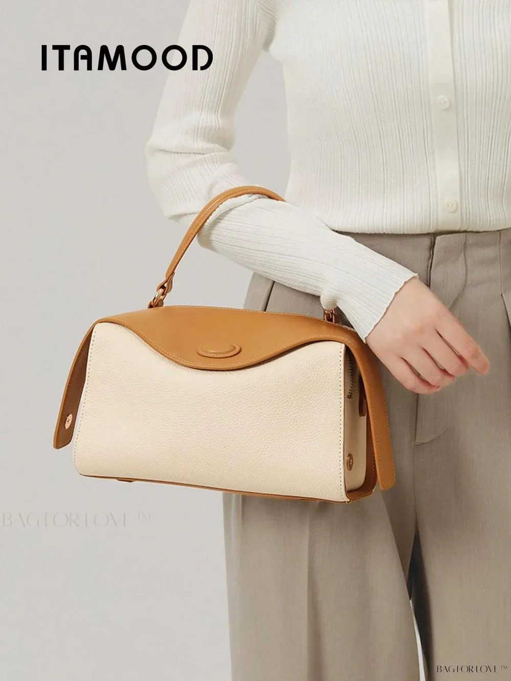 BagForLove - New Arrival Top Layer Cowhide Handbag with Shoulder Strap