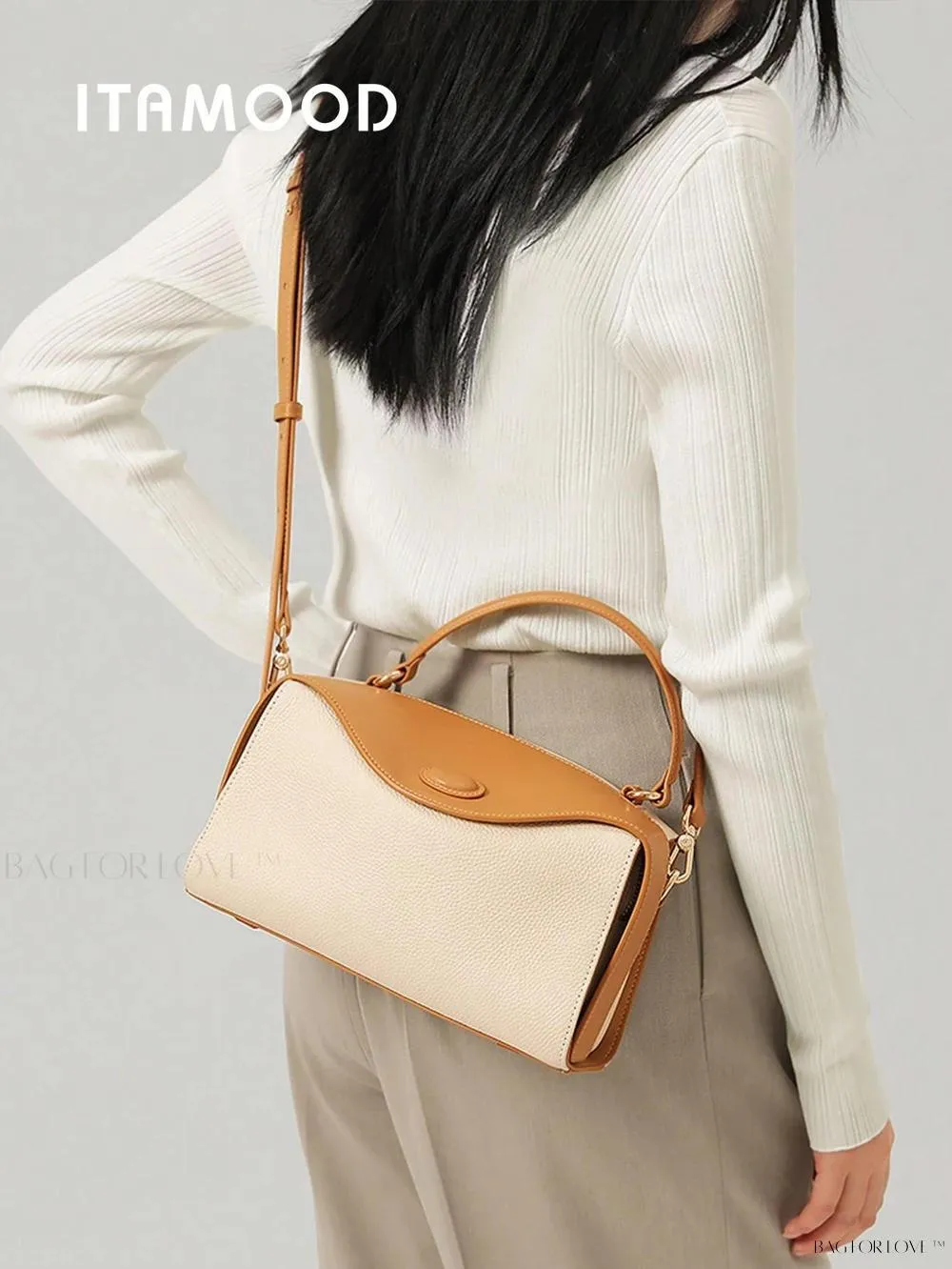 BagForLove - New Arrival Top Layer Cowhide Handbag with Shoulder Strap