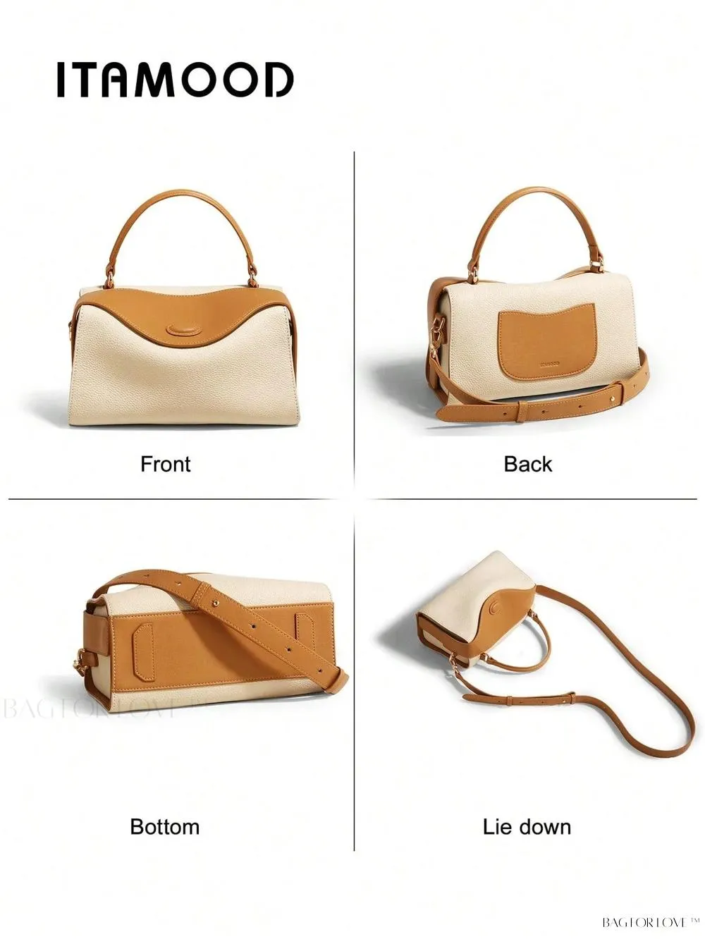 BagForLove - New Arrival Top Layer Cowhide Handbag with Shoulder Strap