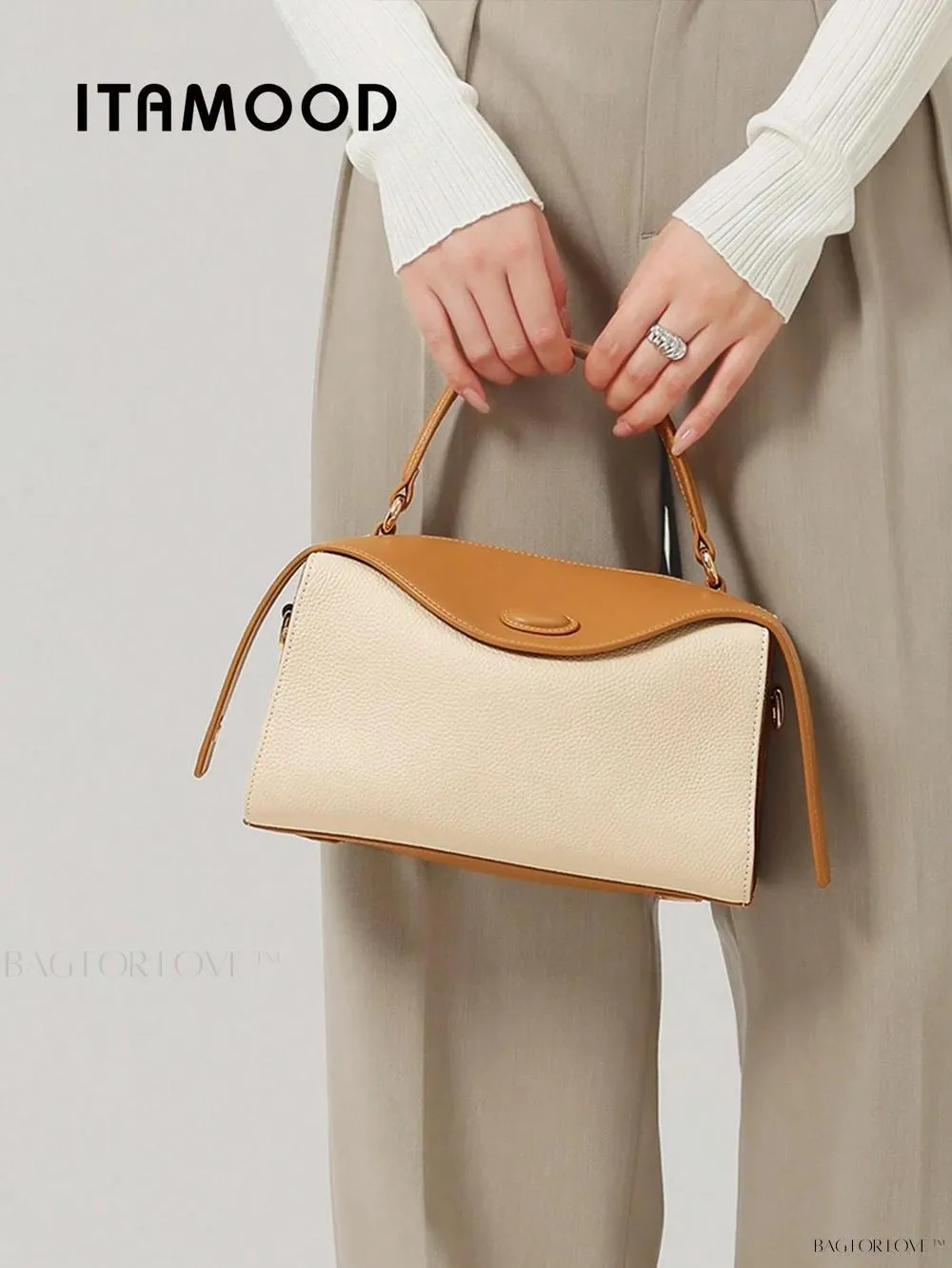 BagForLove - New Arrival Top Layer Cowhide Handbag with Shoulder Strap
